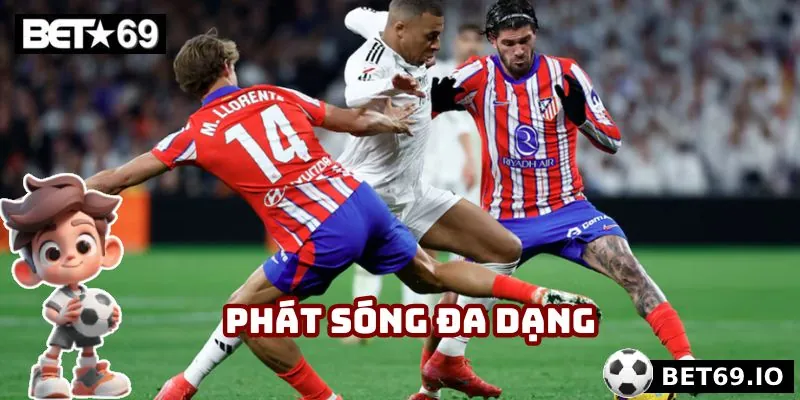 Phát sóng đa dạng các giải bóng hấp dẫn